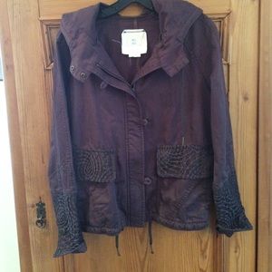 Anthropology Small HEI HEI eggplant jacket.