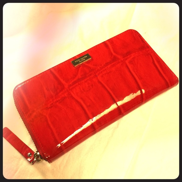 Kate Spade Red alligator wallet