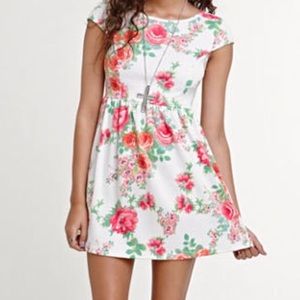 Floral Print Kirra Skater Dress