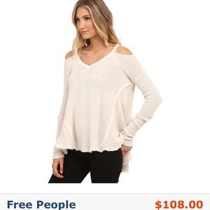 Free People cold shoulder sweater