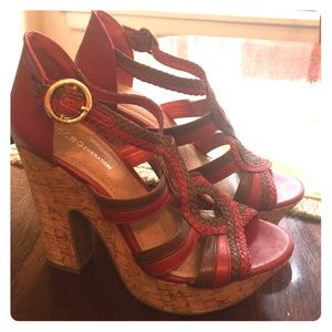 BCBG boho chic wedges!
