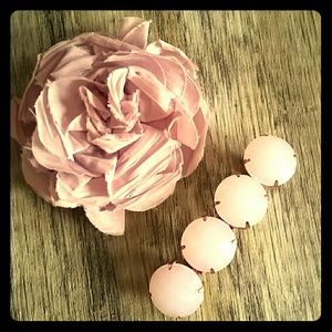 Pink hair barrettes