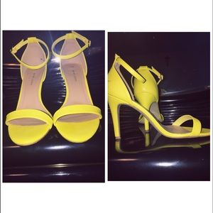 ASOS Yellow Strappy Heels