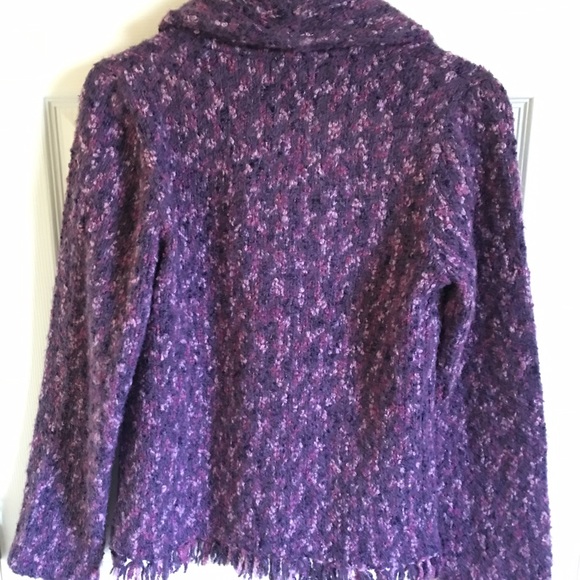 Purple tweed jacket. - Picture 2 of 4