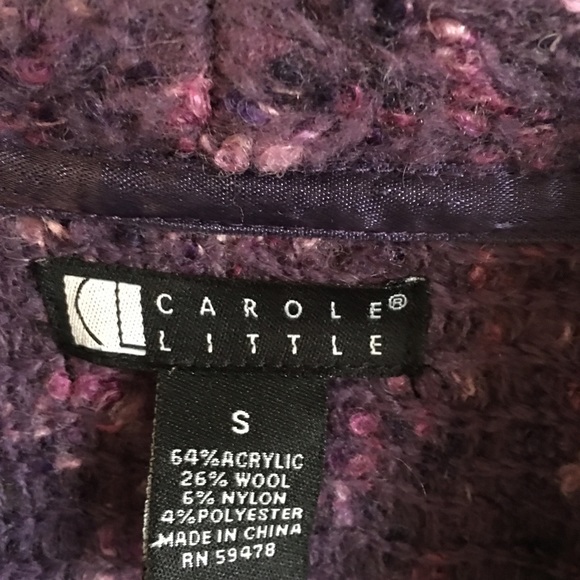 Purple tweed jacket. - Picture 3 of 4