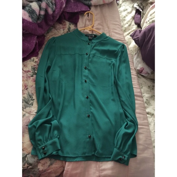 Chiffon Button Down Shirt
