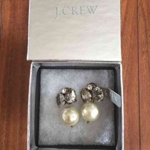 NWT J.Crew Pearl Drop Earrings