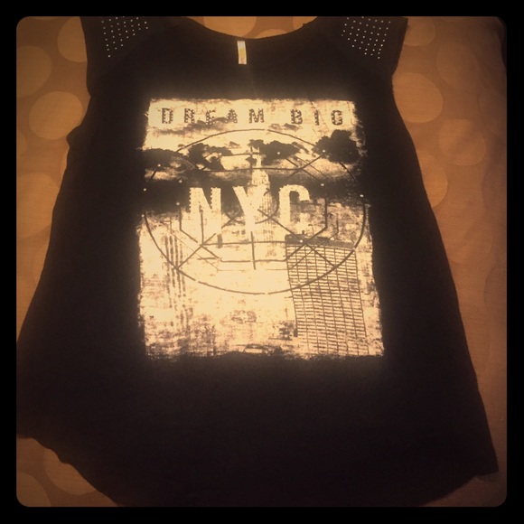 Blinged sleeve NY Tank