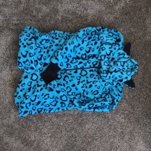 Blue cheetah jammies