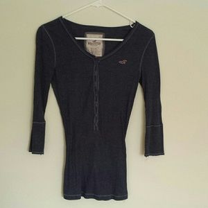3/4 length hollister shirt