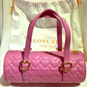 💞Lovcat Paris Pink Leather Handbag💞