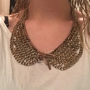 Gold collar necklace