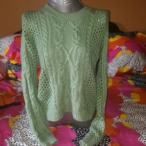 Green high low Sweater