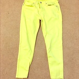 Lemon yellow pants