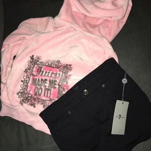 Juicy Zip up Hoodie & 7 for all man kind skirt