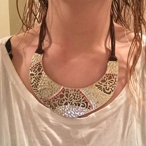 Silver chunky necklace