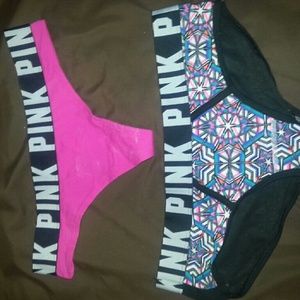 2 pairs Pink panties NWOT!!