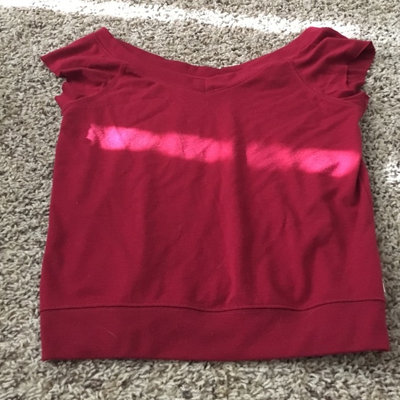 Maroon crop top
