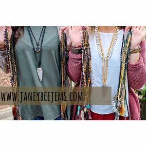 Arrowhead tassel necklaces