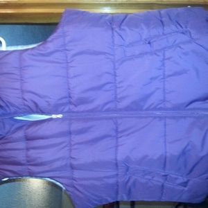 Purple puffer vest