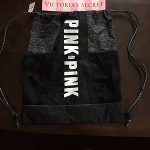 NWT PINK DRAWSTRING BAG