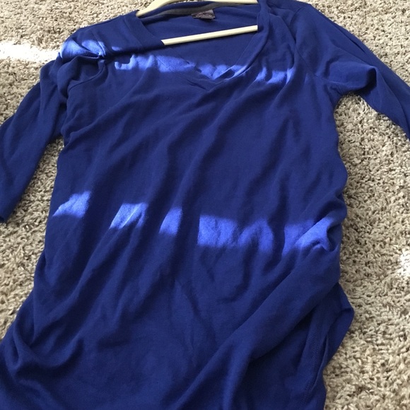 Blue maternity sweater