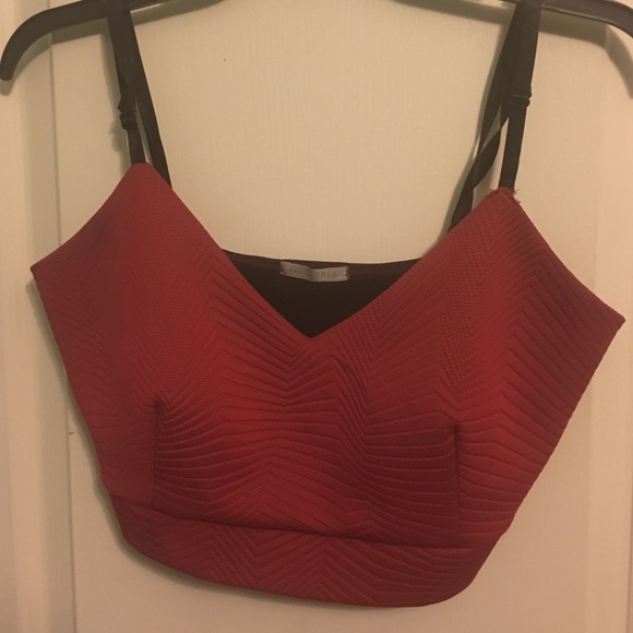 Sexy Red Crop Top Bralette