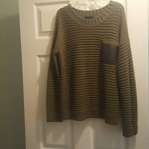 Olive green pullover sweater