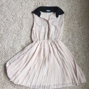 Cream & black dress