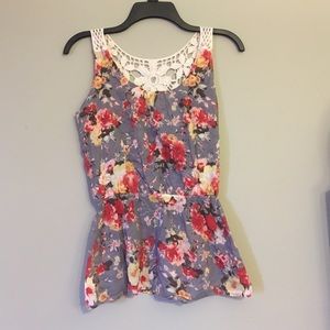 Floral print tank top!
