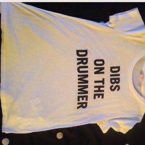 Dibs on the drummer tee.