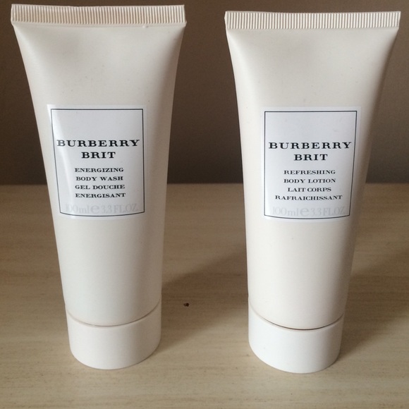 Burberry brit body wash & body lotion