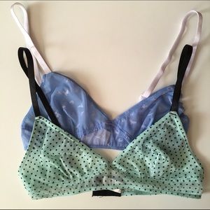 Set of 2 Urban Outfitters mesh bralettes