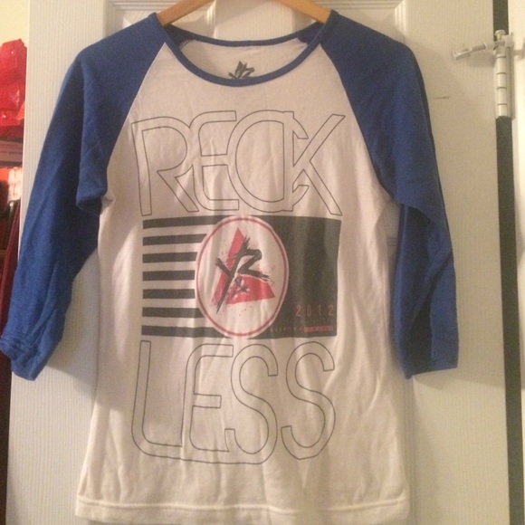 Young and Reckless baseball tee