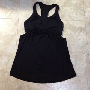 Lululemon athletica black work out top size 8