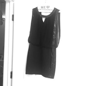 Black sequin dress