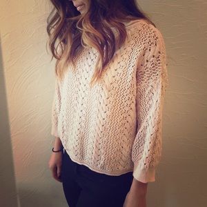 Knit scoop neck sweater