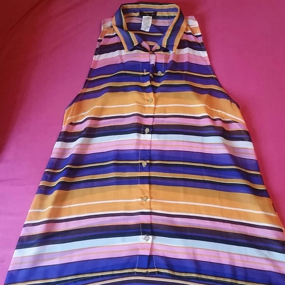 Stripped See-through Tunic