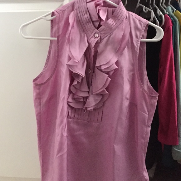 Jcrew light purple silk top