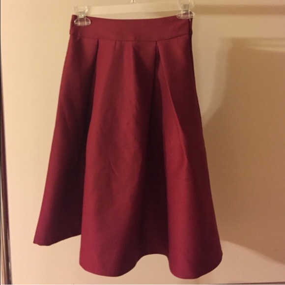 Red circle skirt