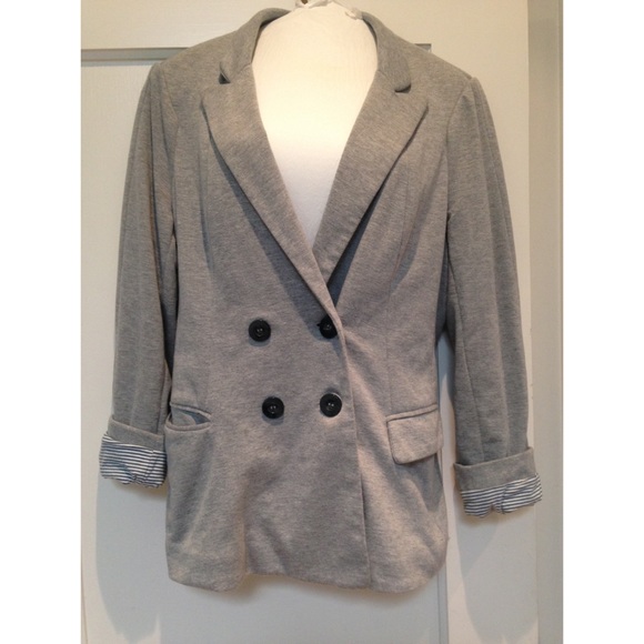Anthropologie Grey Blazer
