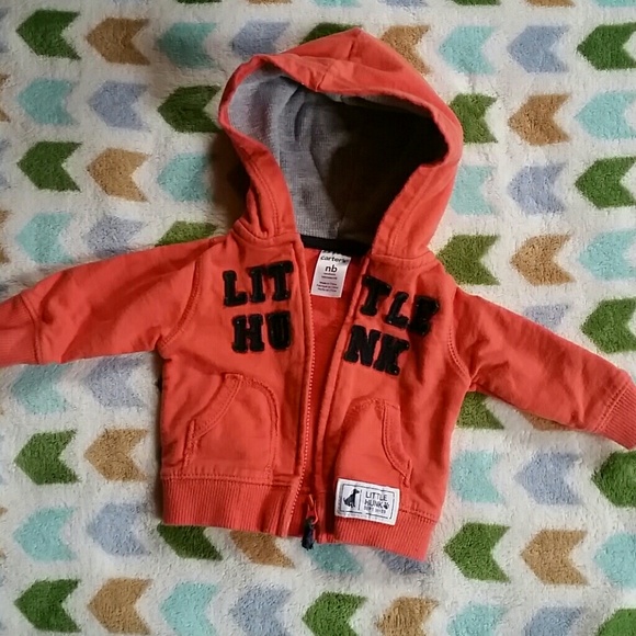 *SOLD*Newborn baby boy LITTLE HUNK  jacket