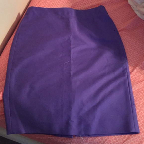 Purple jcrew pencil skirt
