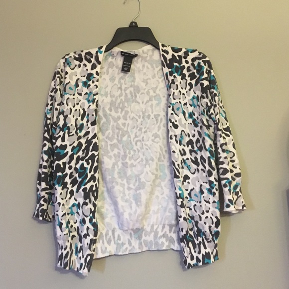 Cheetah print cardigan
