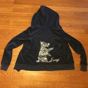 JUICY COUTURE track suit jacket with sequin dog