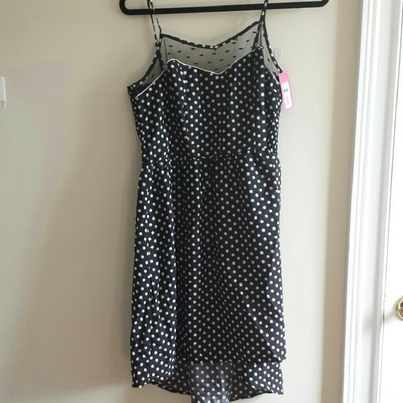 *sold* Black and White Polka Dot Dress - Picture 3 of 3