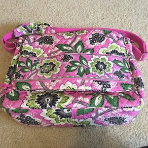 Vera Bradley Large Messenger in Priscilla Pink