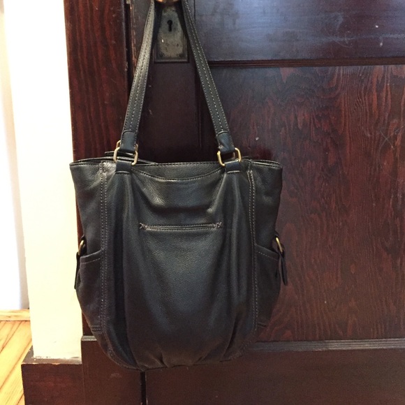 The Sak black leather tote