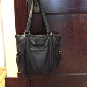 The Sak black leather tote