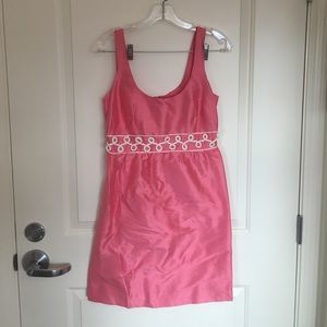 Vineyard Vines Bouquet Silk Dress Bermuda Pink